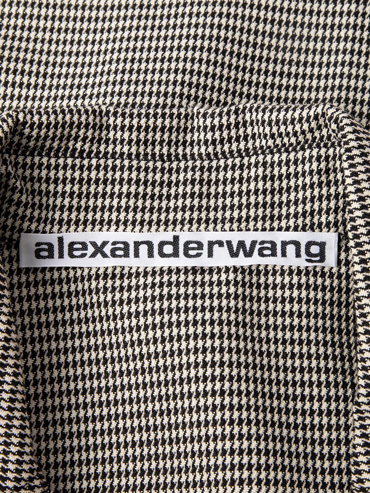 Pre-Loved Alexander Wang Women's Houndstooth Shirt Jacket In Good Condition For Sale In London, GB