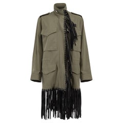 Alexander Wang - Veste utilitaire kaki à pompons pour femme - Pré-alloué
