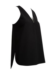 Pre-Loved Alexander Wang Women's Sleeveless Blouse with Metal Detail