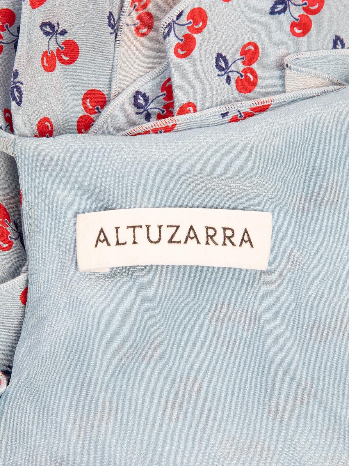 Pre-Loved Altuzarra Women's Cherry Print Silk Flared Dress In Good Condition In London, GB
