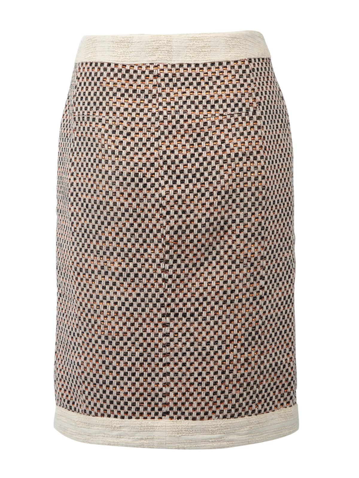 Pre-Loved Altuzarra Women's Tweed Cotton Pencil Skirt with Front Pockets In Excellent Condition In London, GB