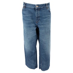 Pre-Loved Balenciaga Women's 3/4 Blue Denim Jeans