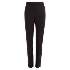 Pre-Loved Balenciaga Women's Black 2014 Slim Leg High Waisted Trousers