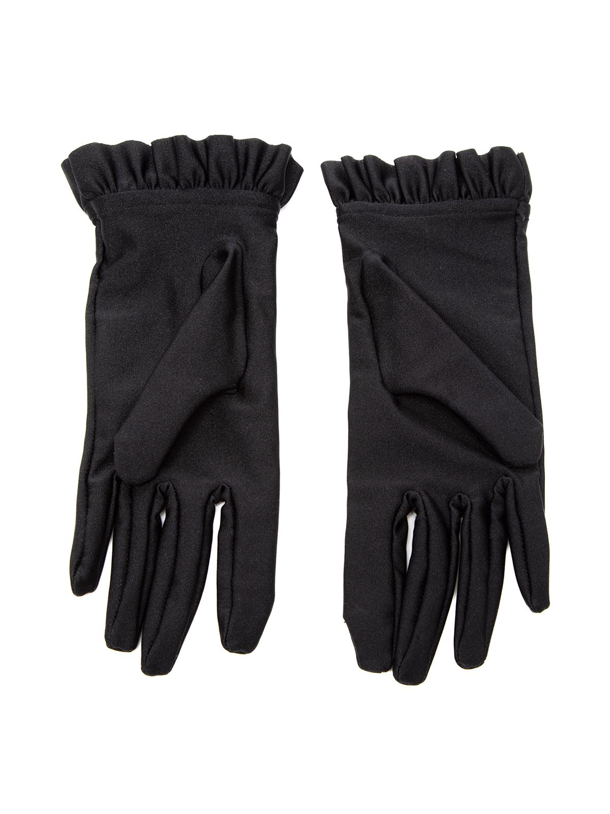 CONDITION is Very good. No wear to gloves is evident on this used Balenciaga designer resale item. Details Black Nylon Ruffled edges on gloves Wrist gloves Made in Italy Composition EXTERIOR:Nylon INTERIOR:Nylon Size & Fit Product measurements: