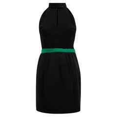 Pre-Loved Balenciaga Women's Black Sleeveless Mini Dress with Waist Detail