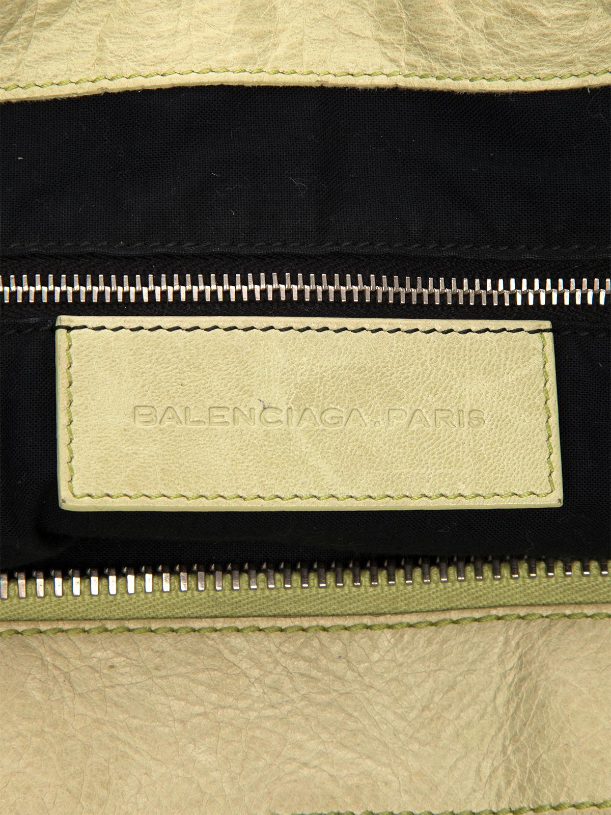 Pre-Loved Balenciaga Women's Green City Bag In Good Condition In London, GB