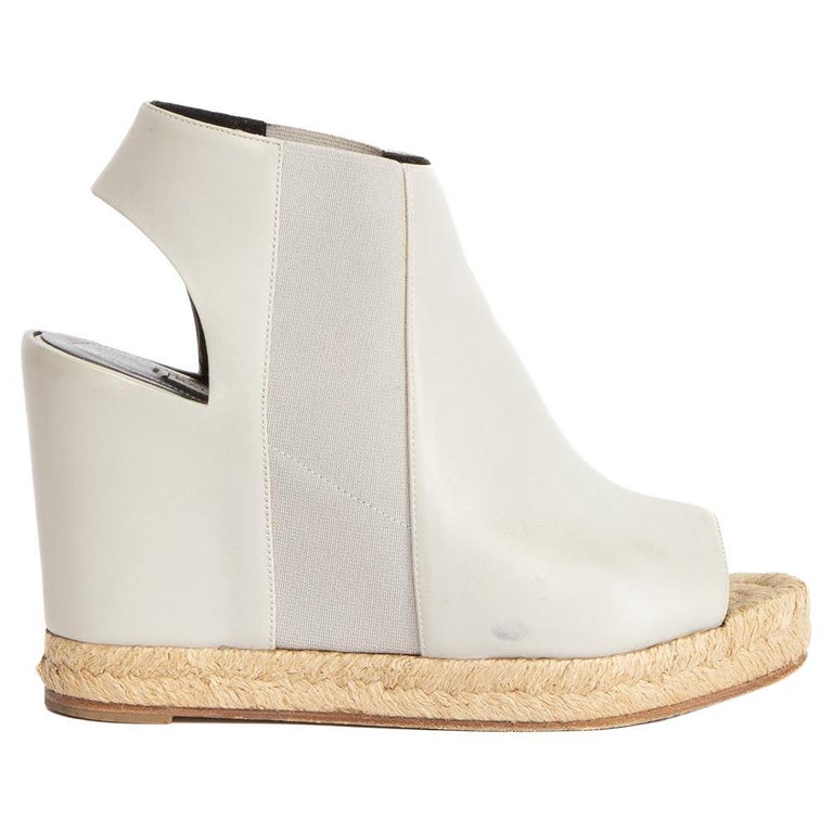 Balenciaga Women's Slingback Wedges with Espadrille Sole For Sale at 1stDibs