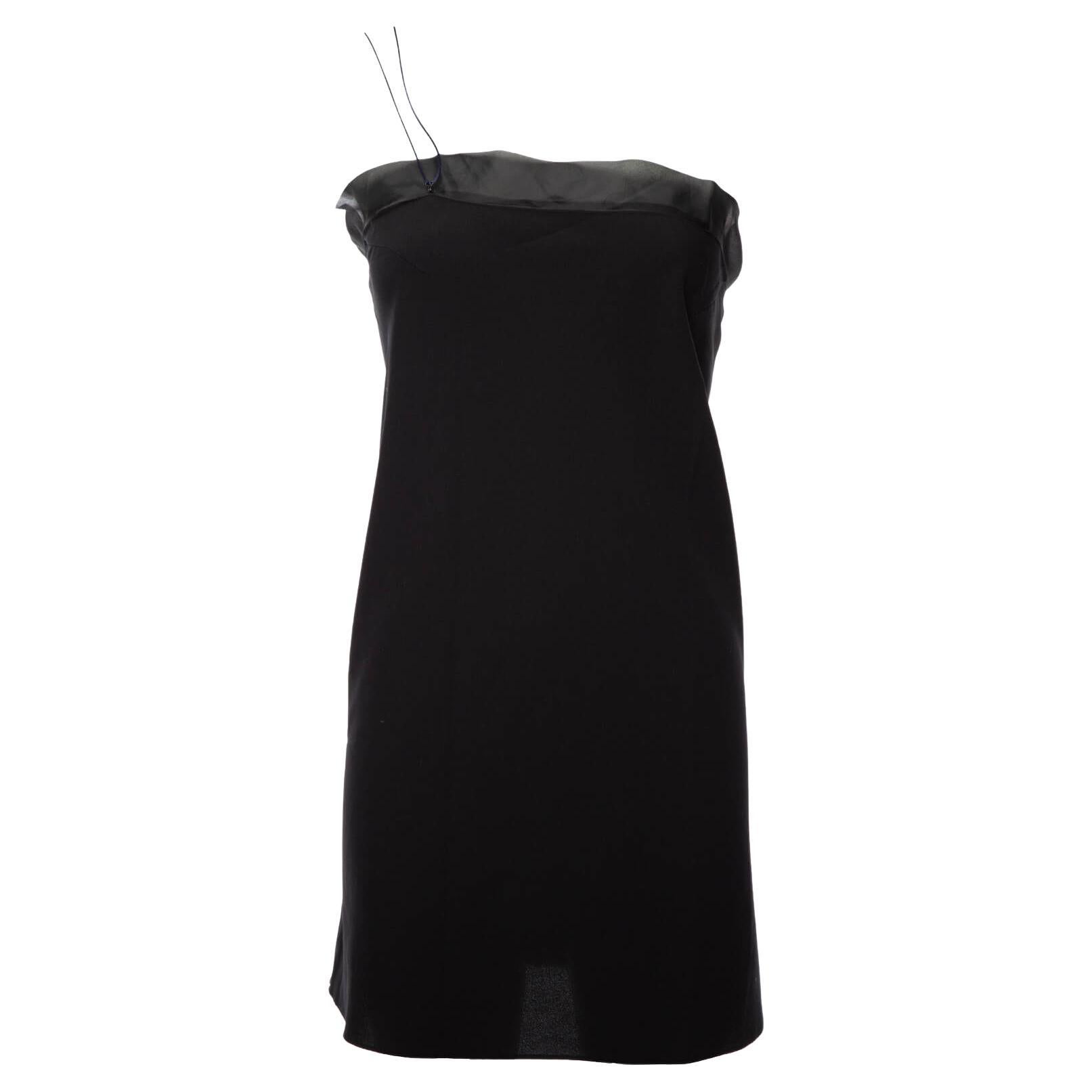Pre-Loved Balenciaga Women's Spaggetti Strap Top Black Silk