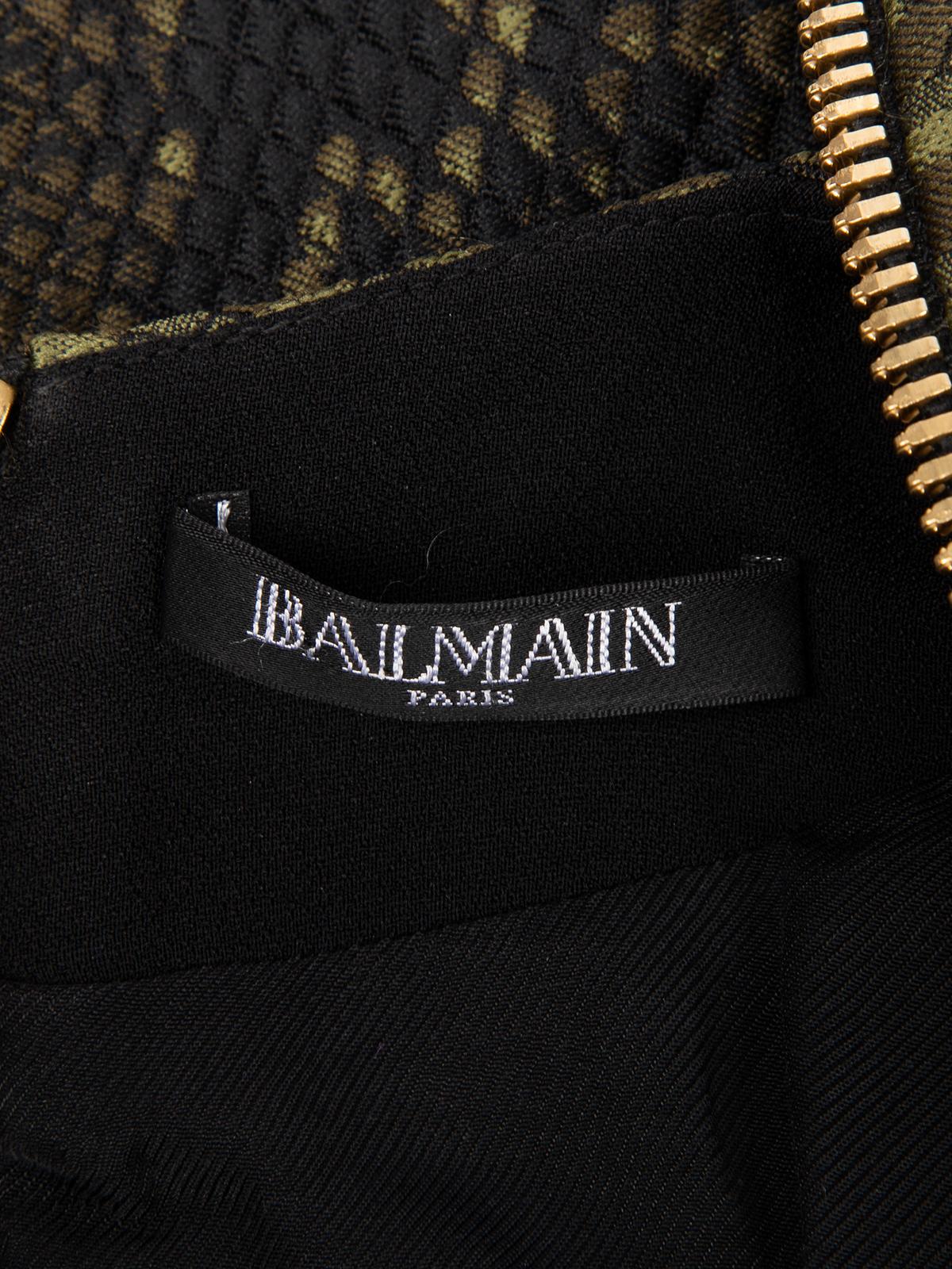 Black Pre-Loved Balmain Women's Snakeskin Top For Sale