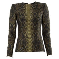 Pre-Loved Balmain Women's Snakeskin Top