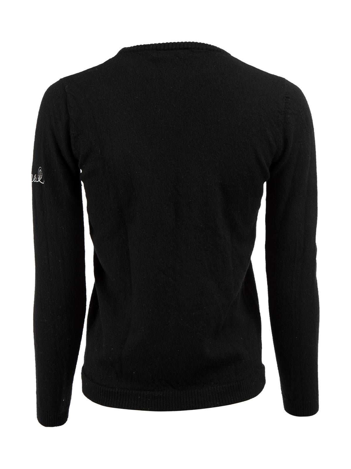 Pre-Loved Bella Freud Women's Drive Text Jumper In Good Condition In London, GB