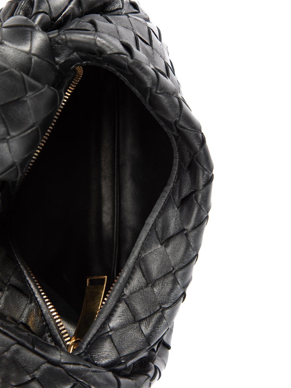 Pre-Loved Bottega Veneta Women's Black Leather Mini Jodie 1