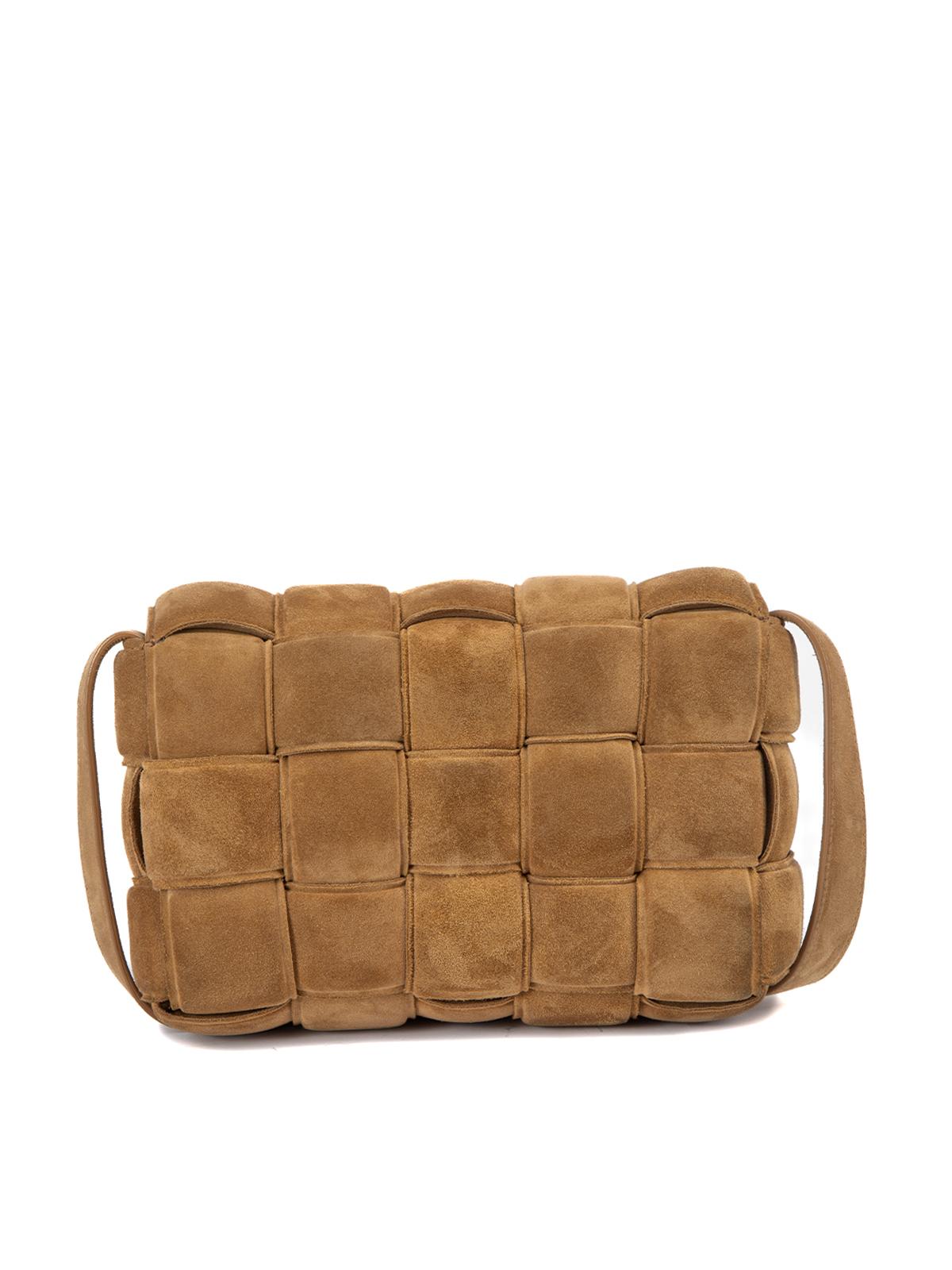Pre-Loved Bottega Veneta Women's Brown Suede Padded Cassette Crossbody Bag In Good Condition In London, GB
