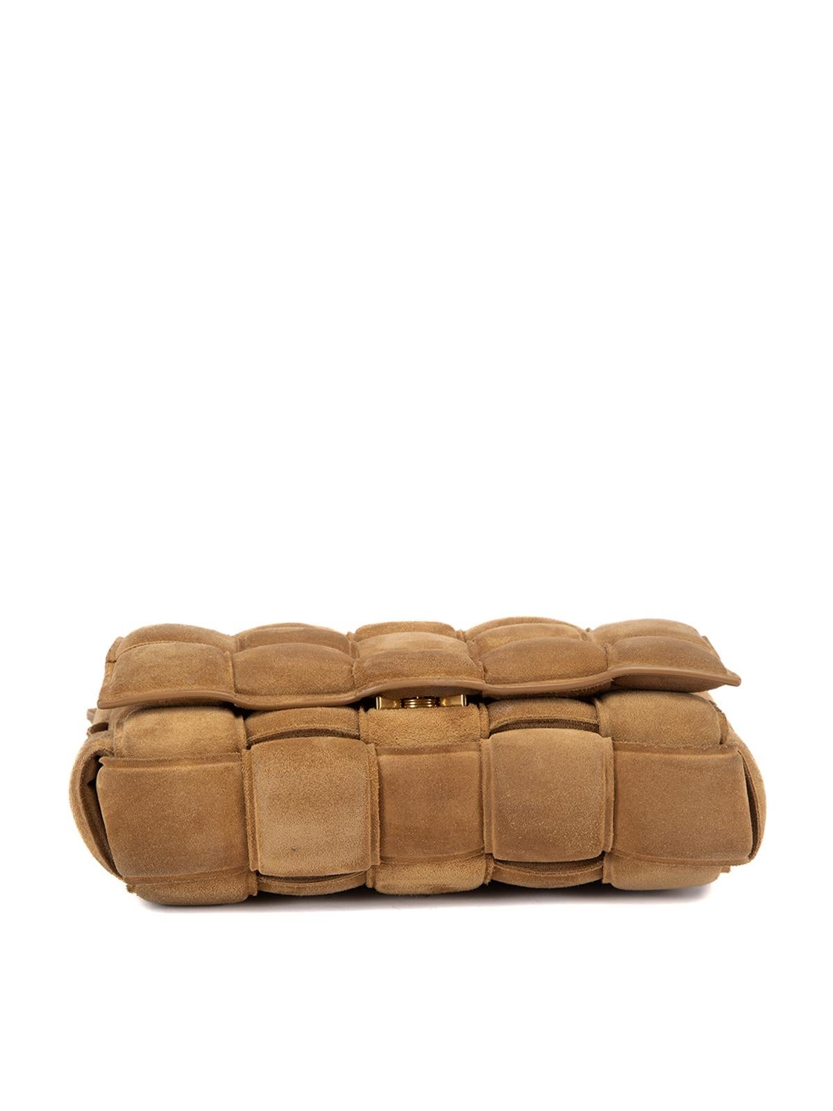 Pre-Loved Bottega Veneta Women's Brown Suede Padded Cassette Crossbody Bag 1