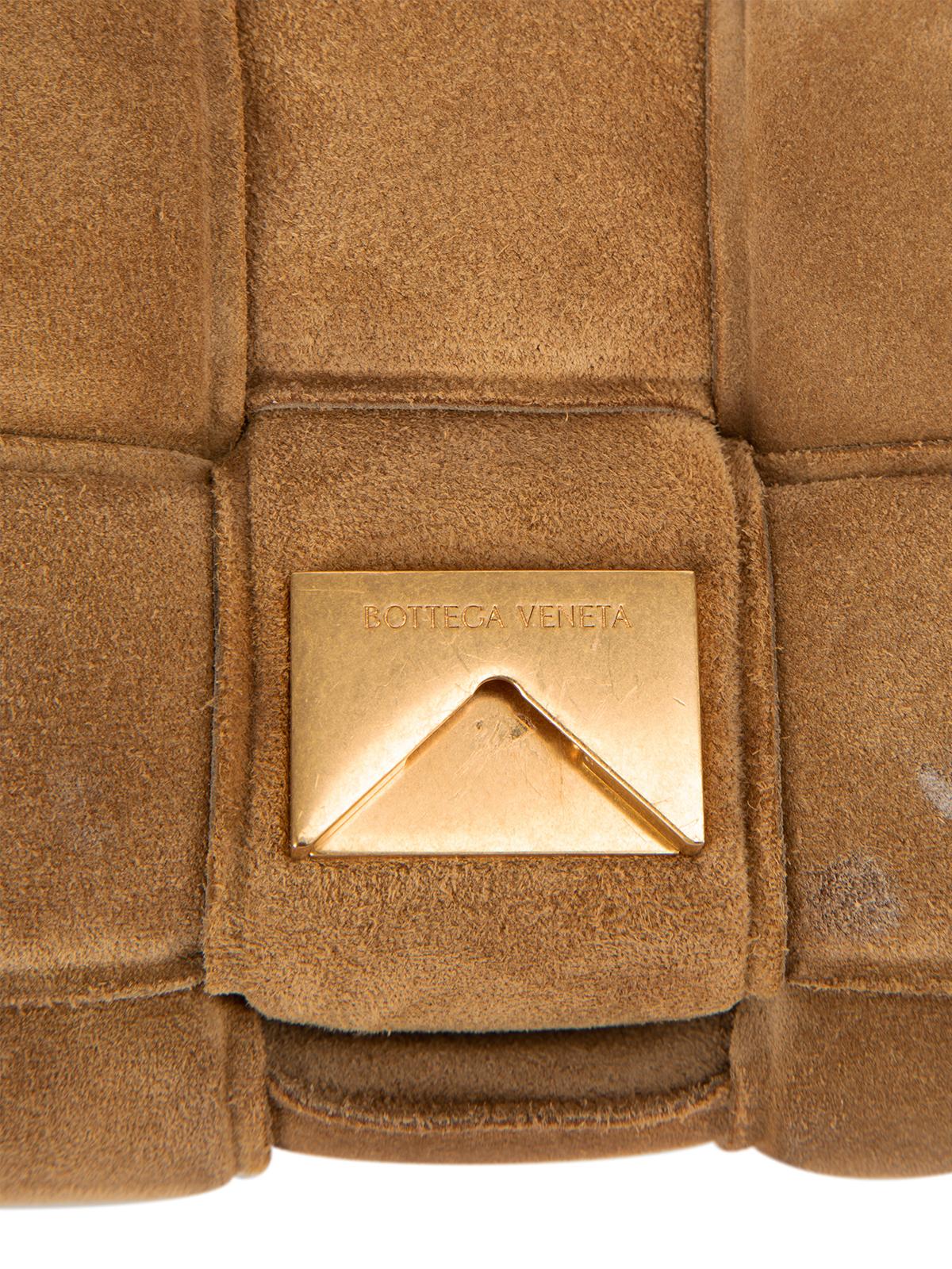 Pre-Loved Bottega Veneta Women's Brown Suede Padded Cassette Crossbody Bag 3