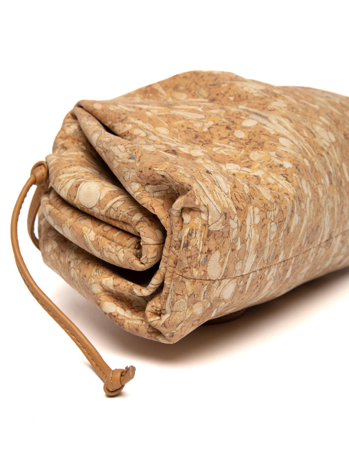 Brown Pre-Loved Bottega Veneta Women's Corked Mini Cloud Bag