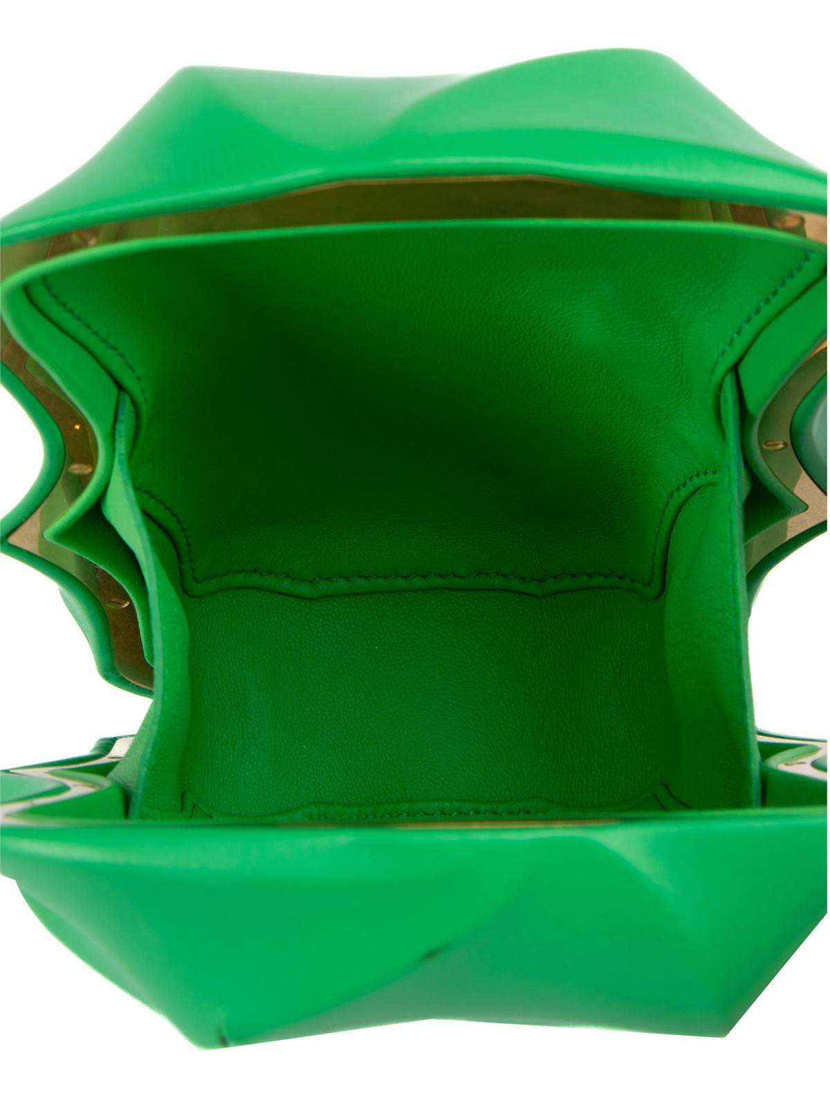 Pre-Loved Bottega Veneta Women's Green Whirl Spiral Clutch Bag 2