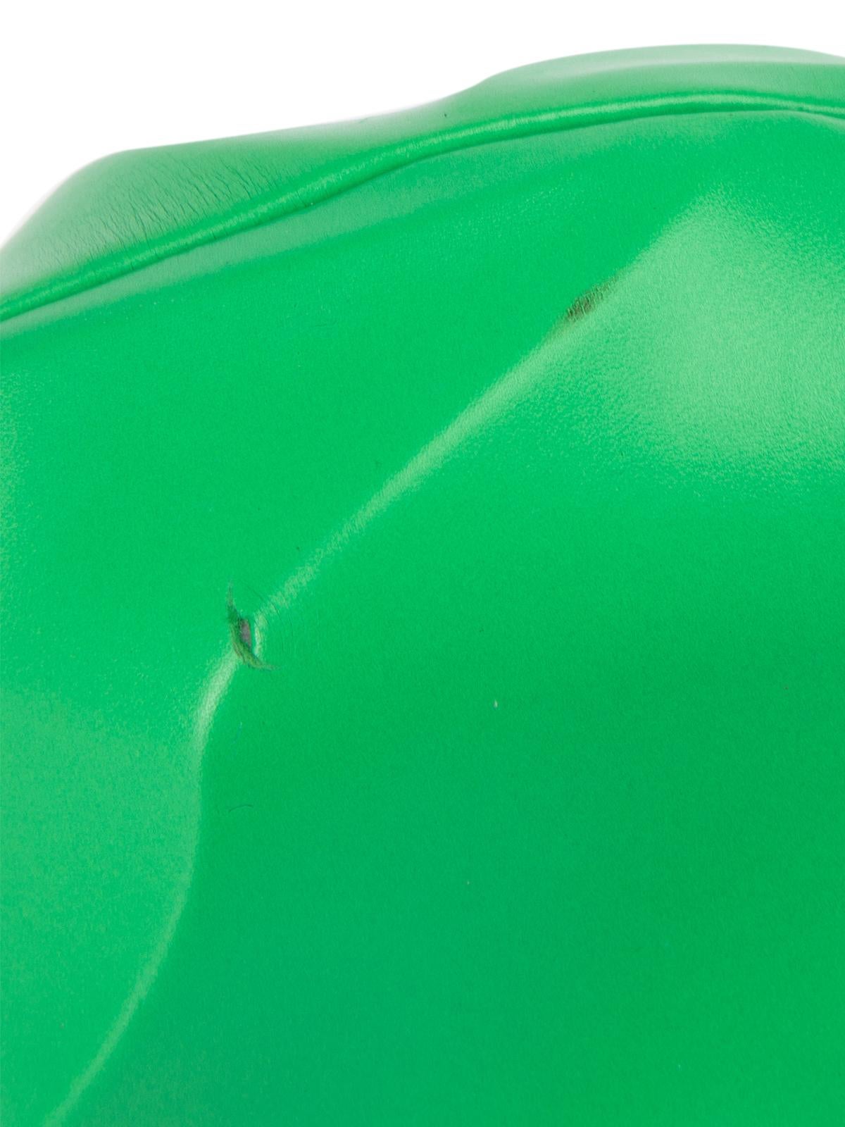 Pre-Loved Bottega Veneta Women's Green Whirl Spiral Clutch Bag 3