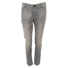 Pre-Loved Brunello Cucinelli Women's Grey Boy Fit Jeans