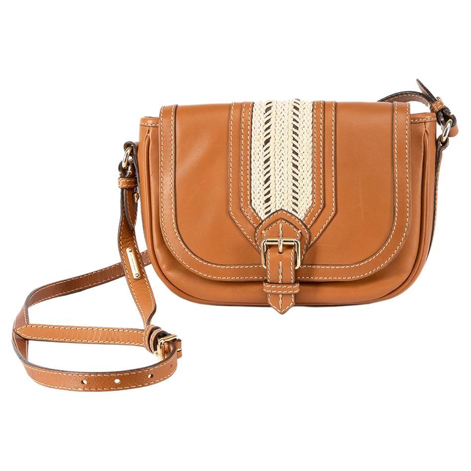 Burberry Beige Smoke Check PVC and Leather Crossbody Bag For Sale at ...