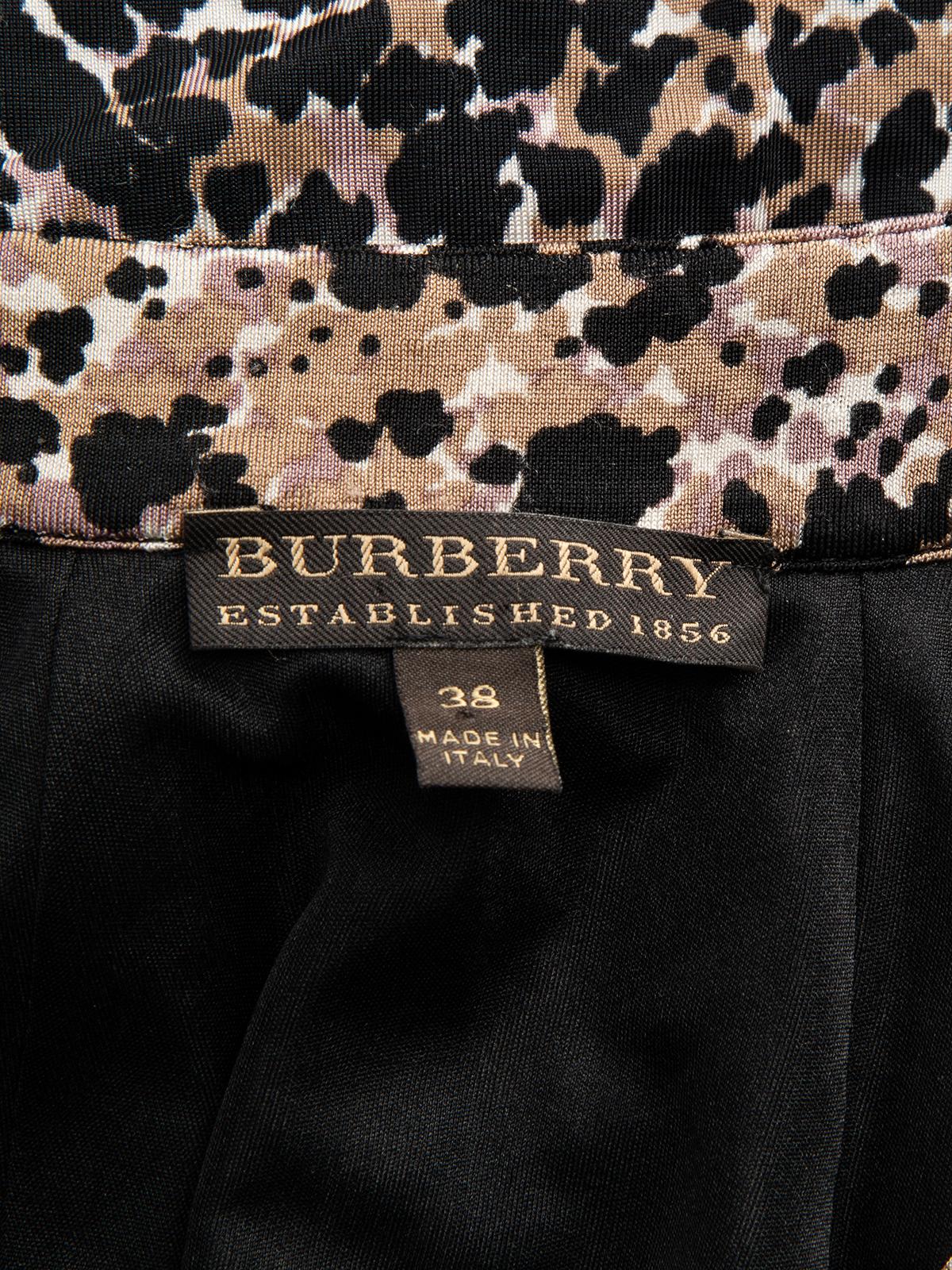 Pre-Loved Burberry Women's Leopard Print Patterned Dress For Sale 2