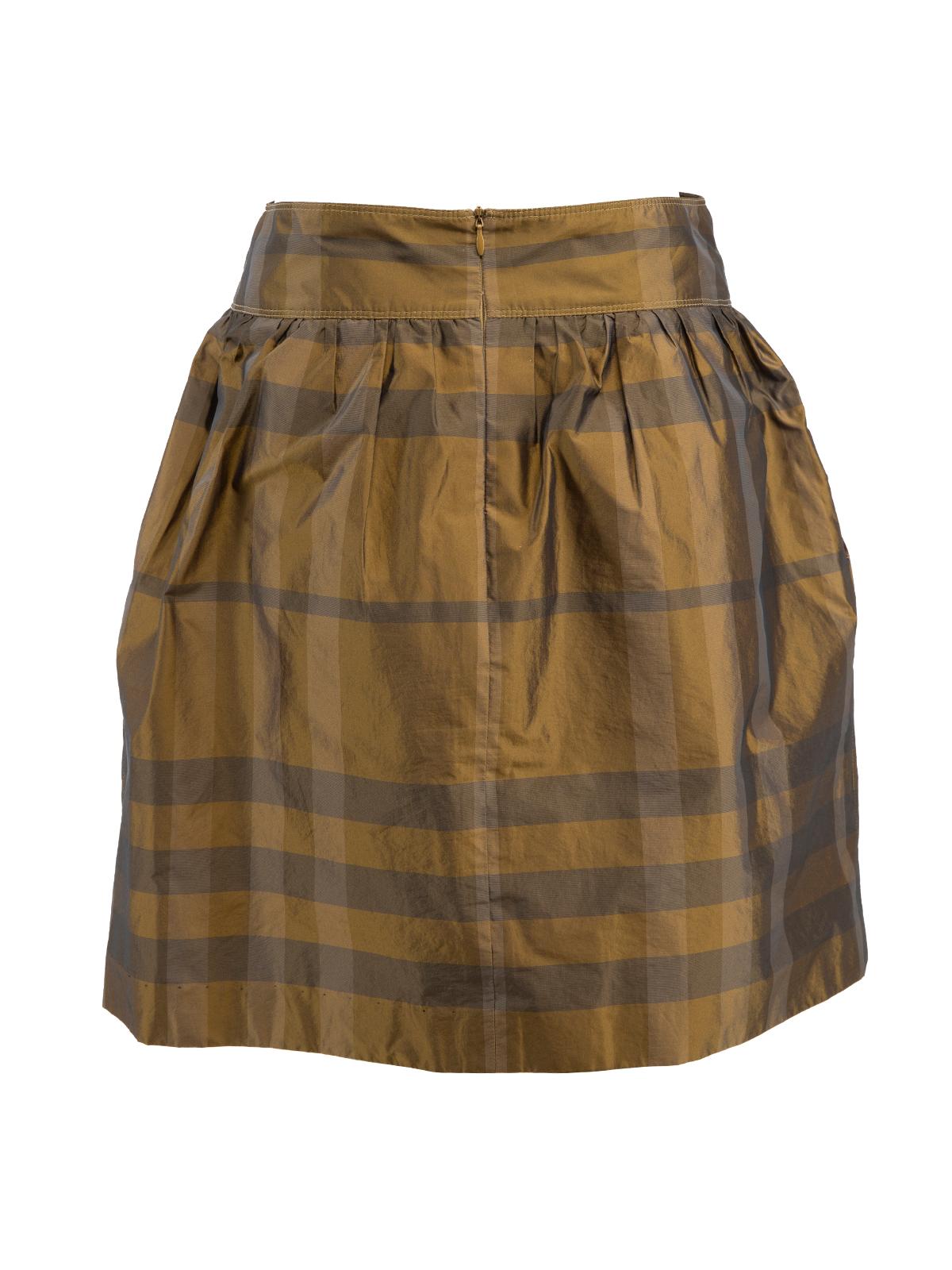 Pre-Loved Burberry Women's Monogram A Line Skirt 1