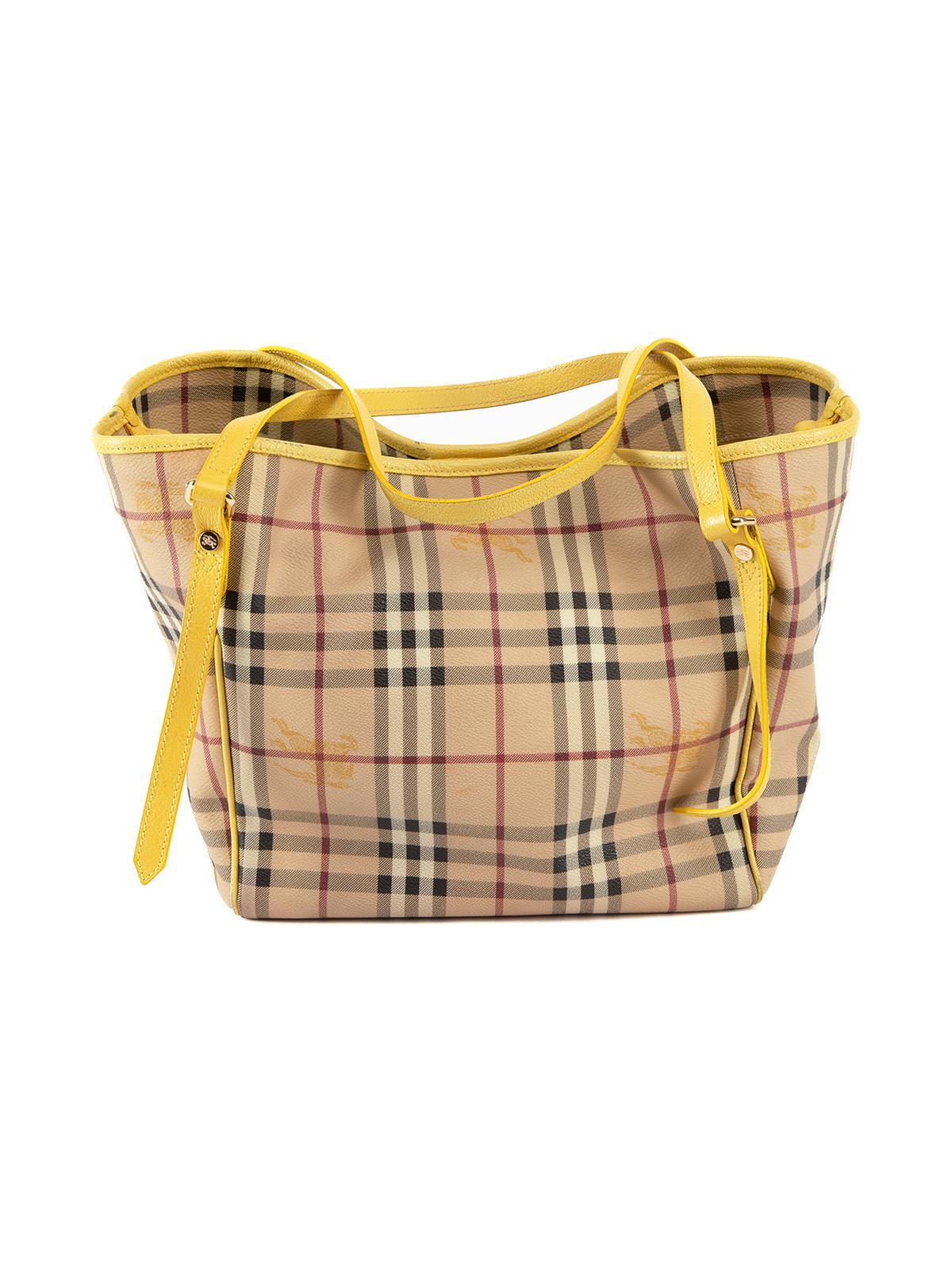 Pre-Loved Burberry Women's Monogram Shoulder Handbag 1