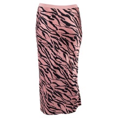Pre-Loved Cami NYC Women's Pink Zebra Print Silk Skirt