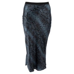 Pre-Loved Cami NYC Women's Snakeskin Silk Midi Skirt