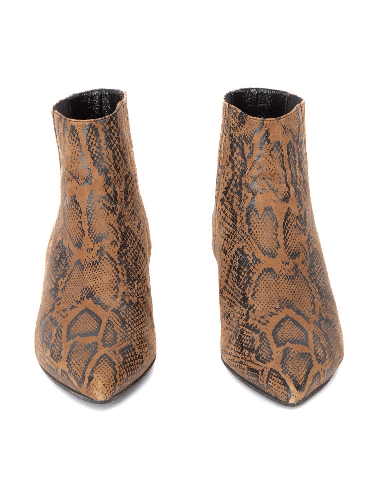 celine snakeskin boots