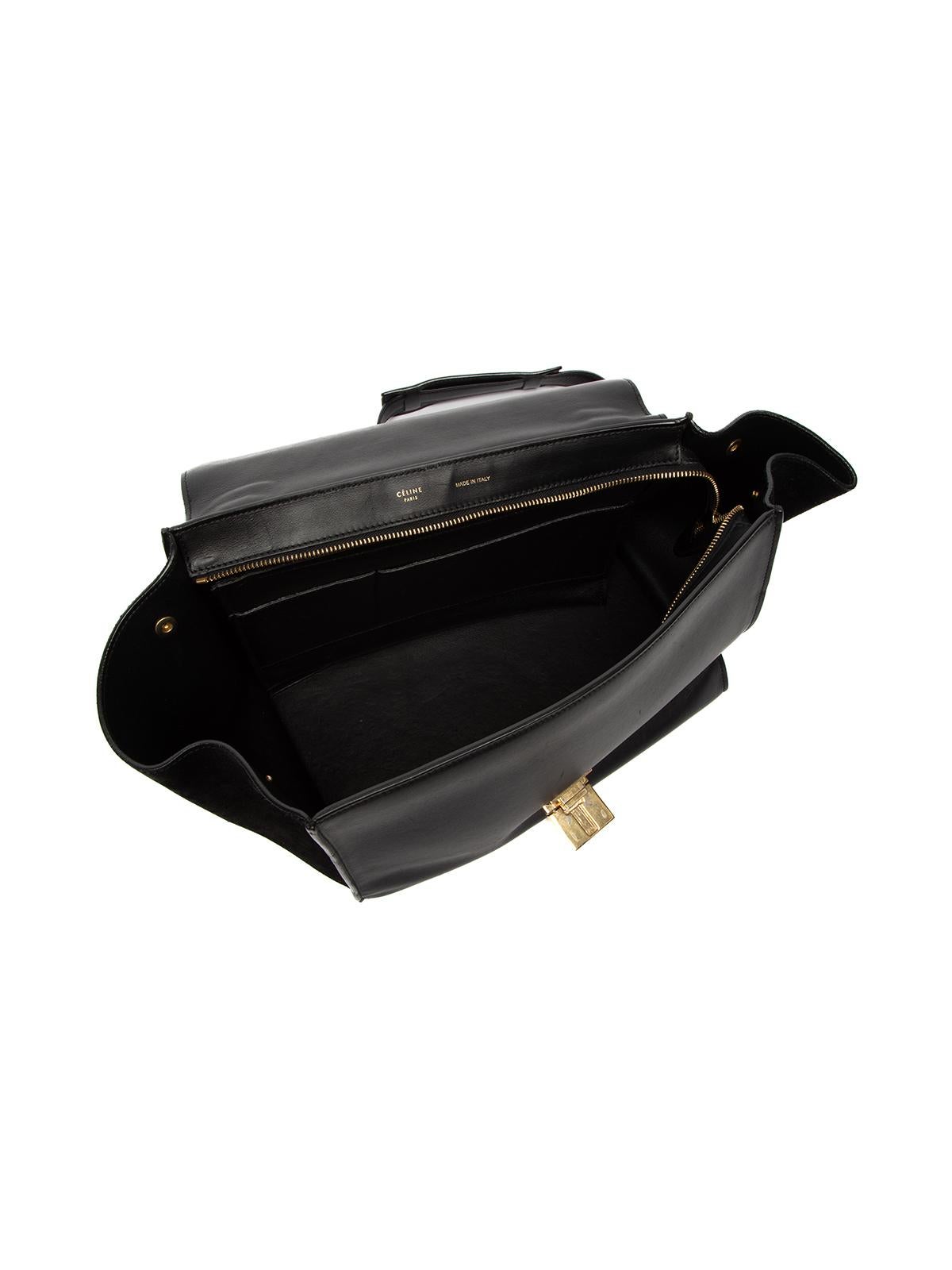 Pre-Loved Céline Women's Crocodile Effect Trapeze Bag 2