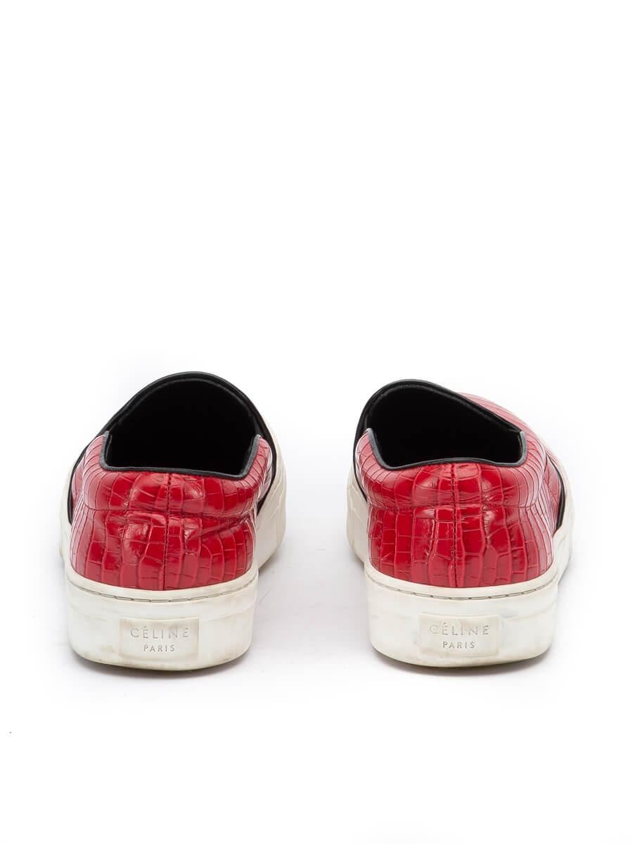 celine red sneakers