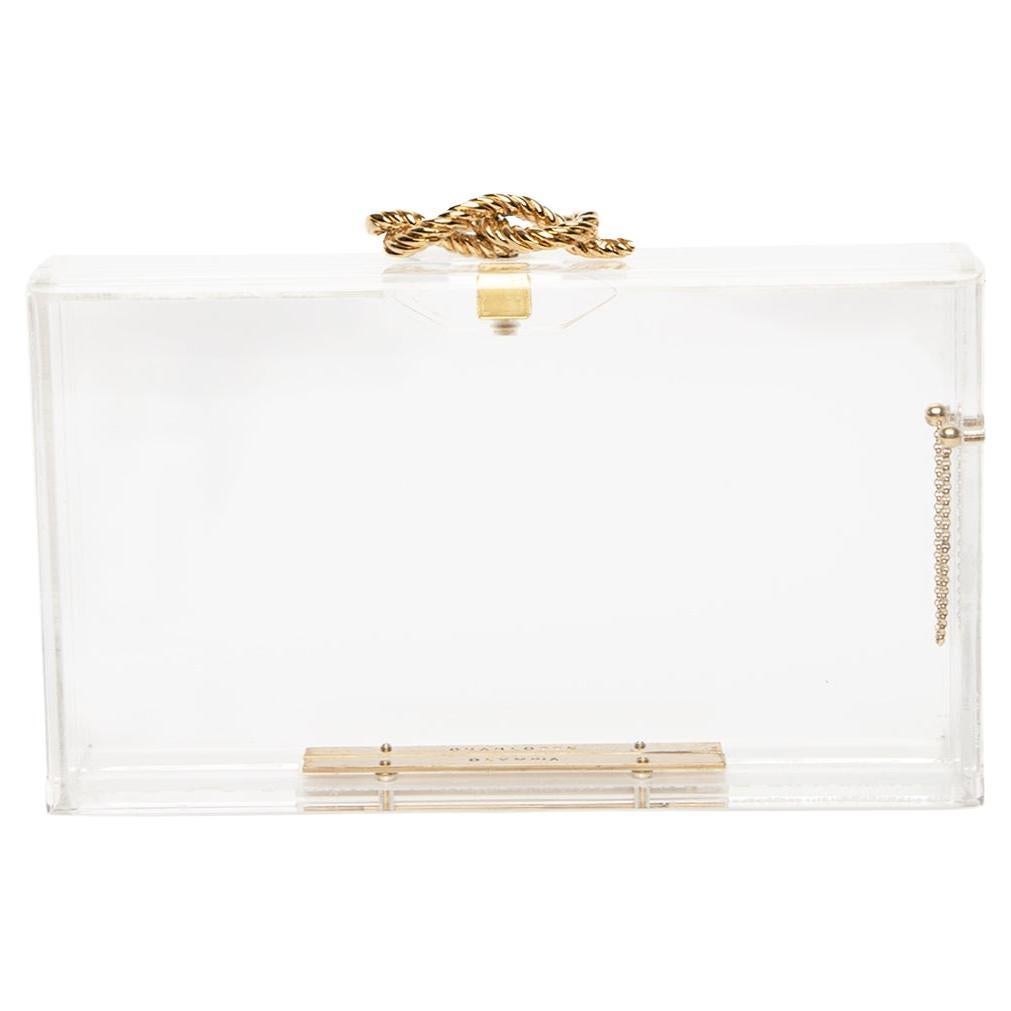 Pre-Loved Charlotte Olympia Women's Clear Box Clutch Bag