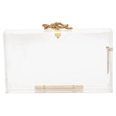 Pre-Loved Charlotte Olympia Women's Clear Box Clutch Bag