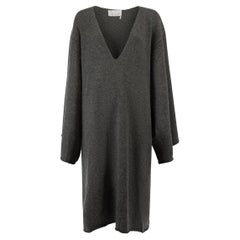Pre-Loved Chloé Women's Grey Oversized Sweater Dress