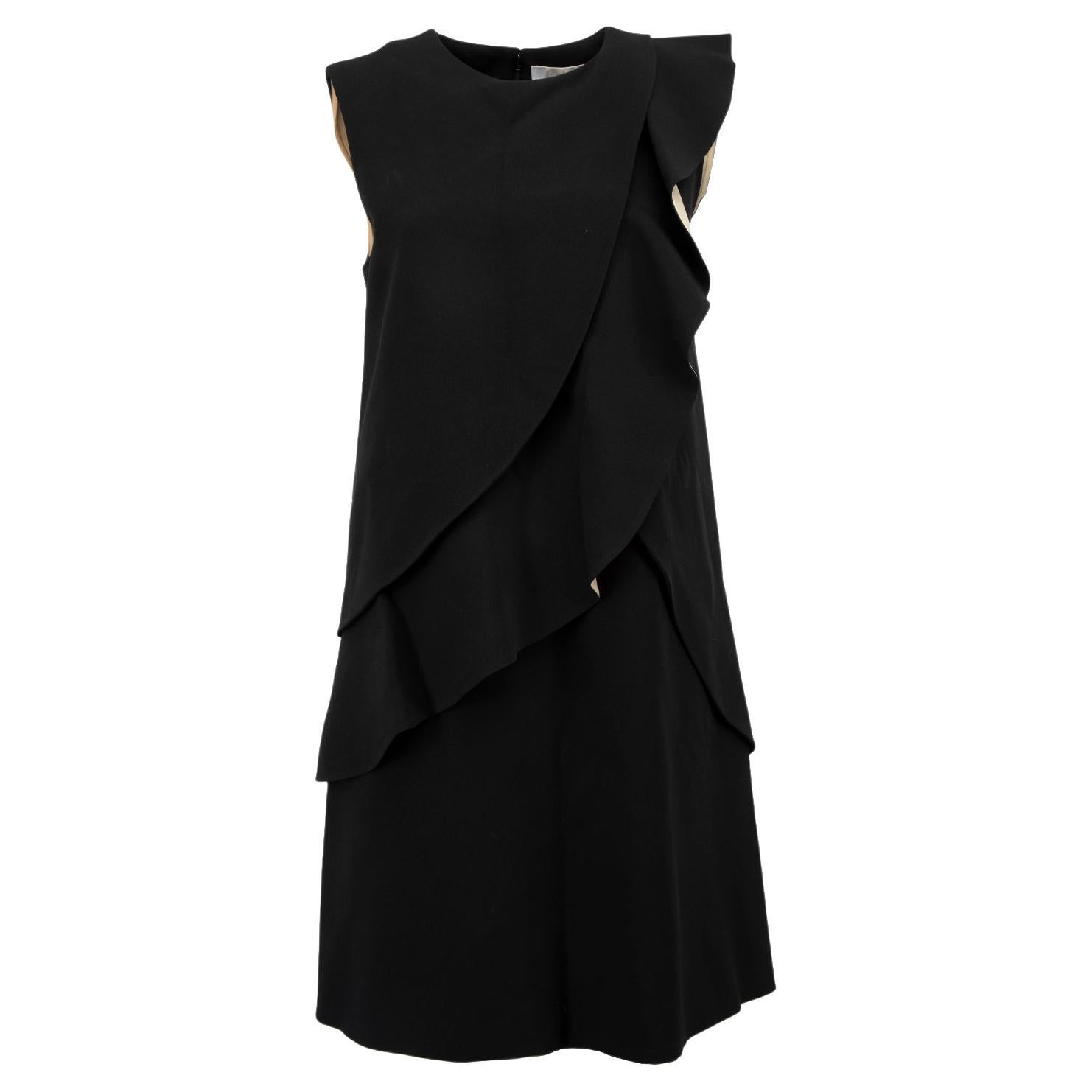 Pre-Loved Chloé Women
s Layered Sleeveless Black Dress