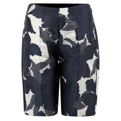 Pre-Loved Chloé Women's Navy Floral Print Long Line Shorts