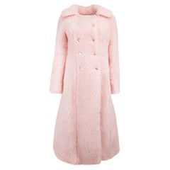 Geliebter Chloé Damen Rosa Shearling Langarm Mantel