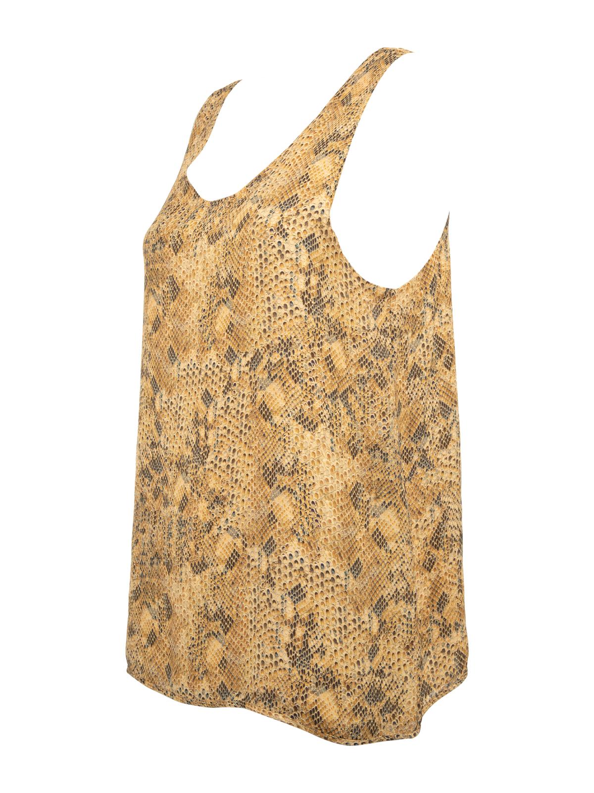 Pre-Loved Chloé Women's Sleeveless Snakeskin Top In Excellent Condition In London, GB