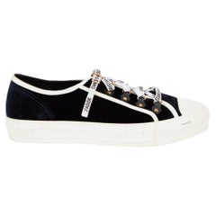 Pre-Loved Christian Dior Women's Black & White Low Top Trainers