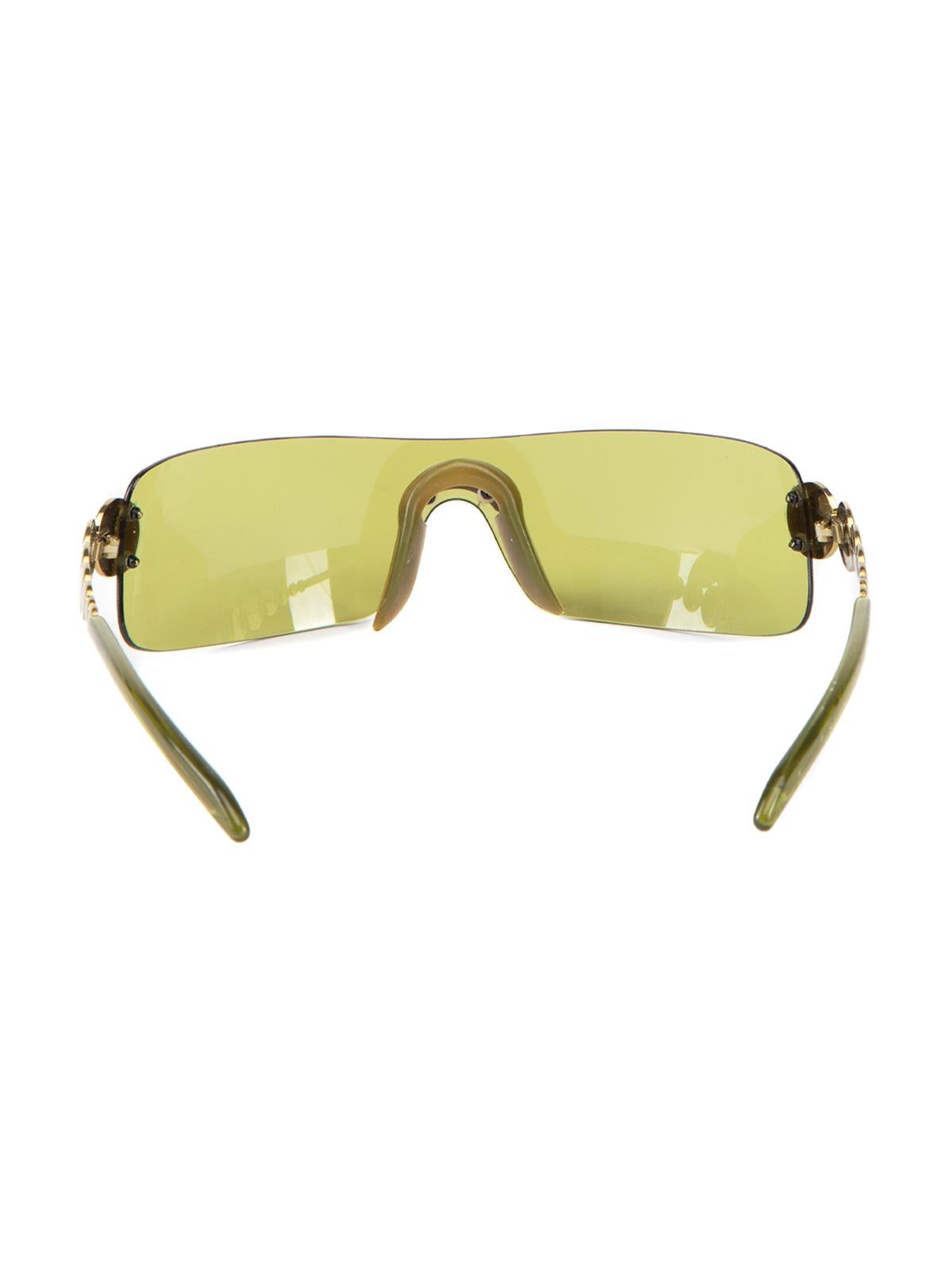 Pre-Loved Christian Dior Women's Green Tint Sunglasses 5