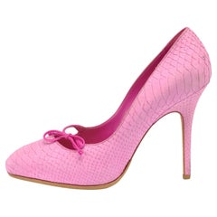Dior Coral Pink Patent Leather Miss Dior Peep Toe Platform Pumps Size ...