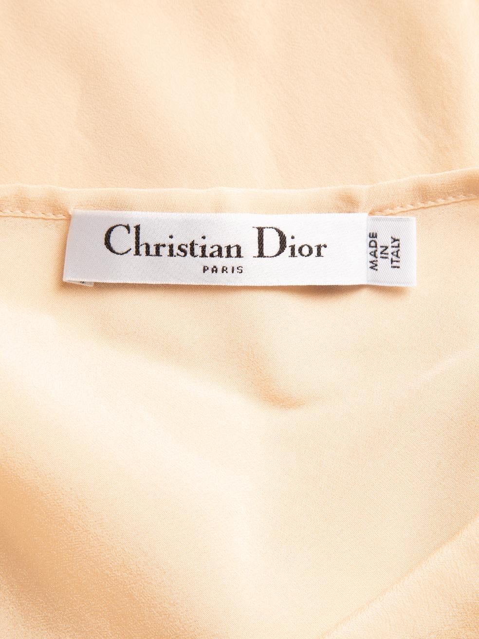 Pre-Loved Christian Dior Women's Pink Sheer Maxi Slip Dress 1