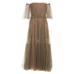 Pre-Loved Christian Dior Haute Couture-Kleid für Damen aus Tüll und Pailletten