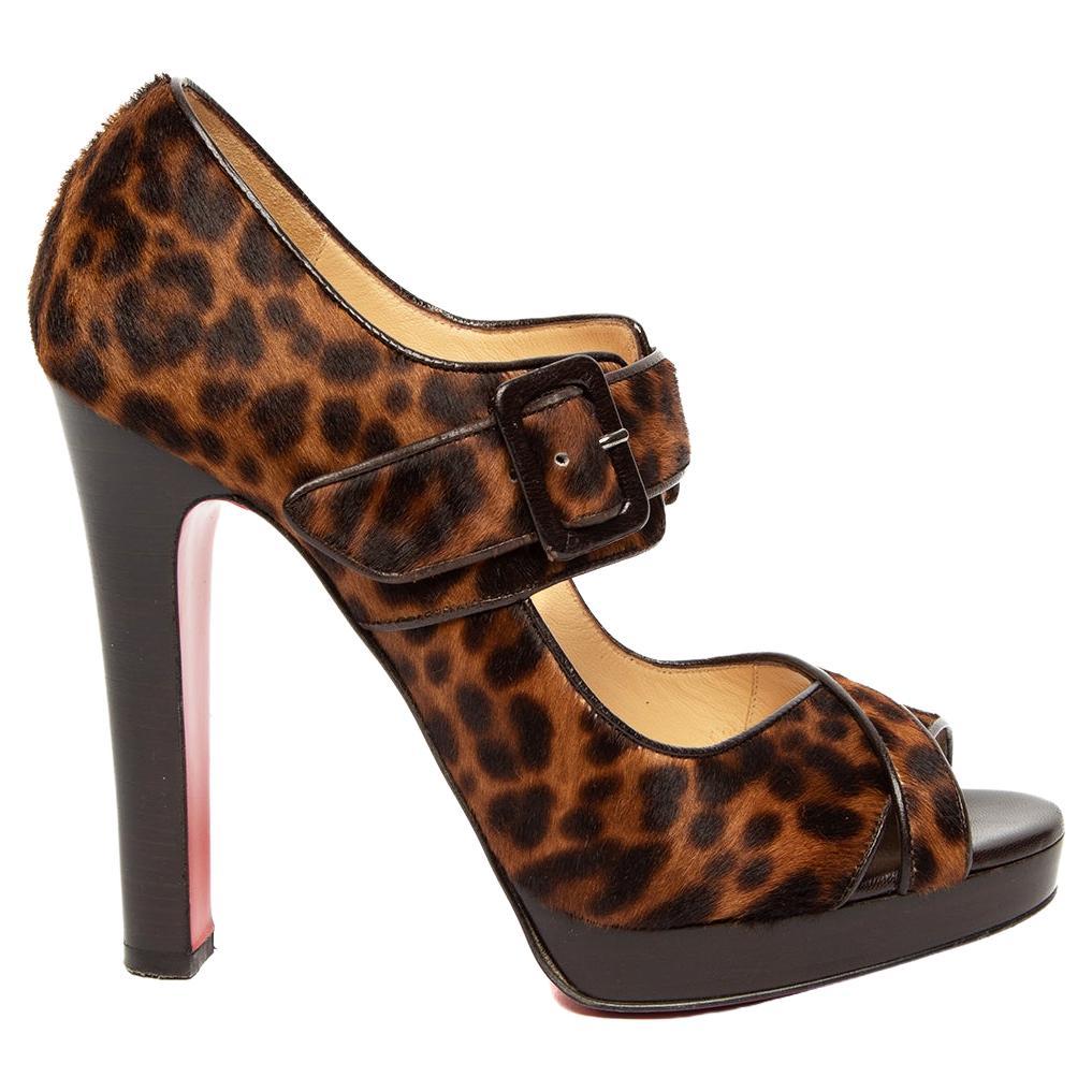Christian Louboutin Tri-Color Patent Leather and PVC Galata Pumps Size ...
