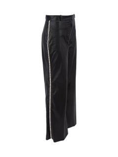 Pre-Loved Christopher Kane Women's Black Trousers with Diamanté Detail