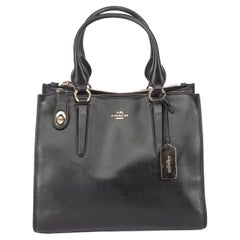 Pre-Loved Coach Women's Black Leather Crosby Carryall Bag