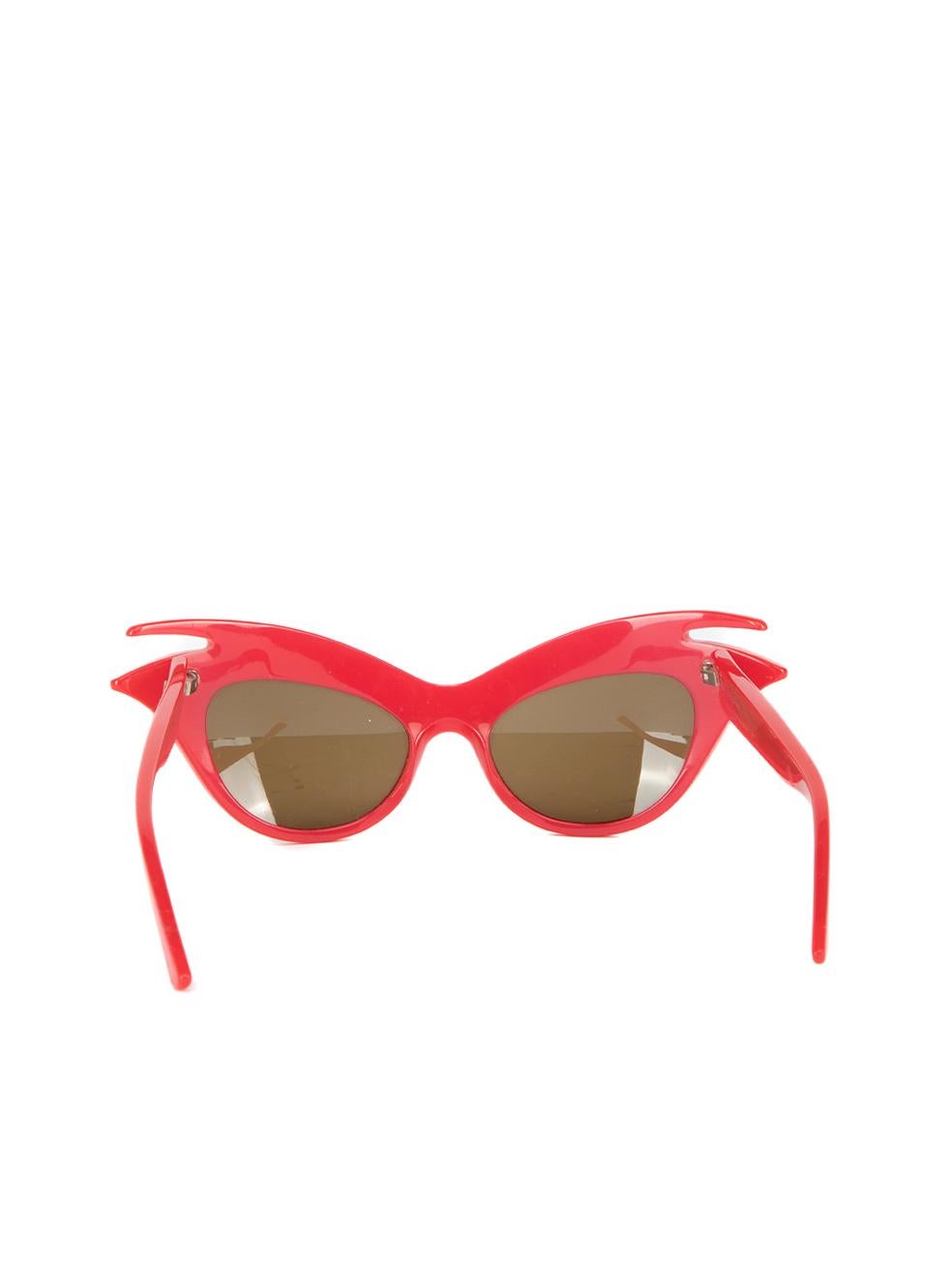 Pre-Loved Dior Women's Miss Dior Cherie Limited Edition Red Cat Eye Sunglasses In Excellent Condition In London, GB