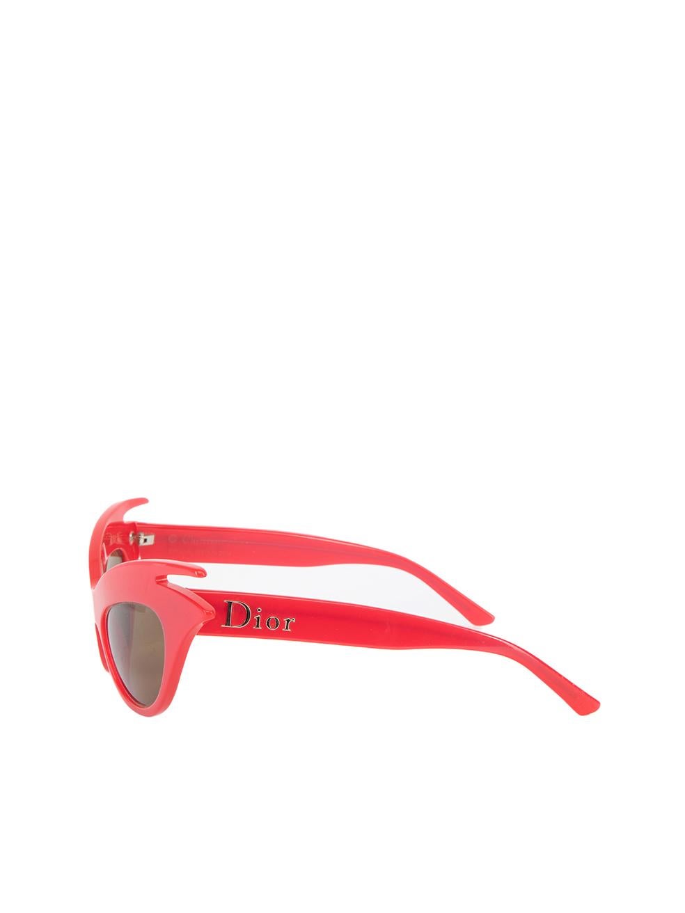 Pre-Loved Dior Women's Miss Dior Cherie Limited Edition Red Cat Eye Sunglasses 1