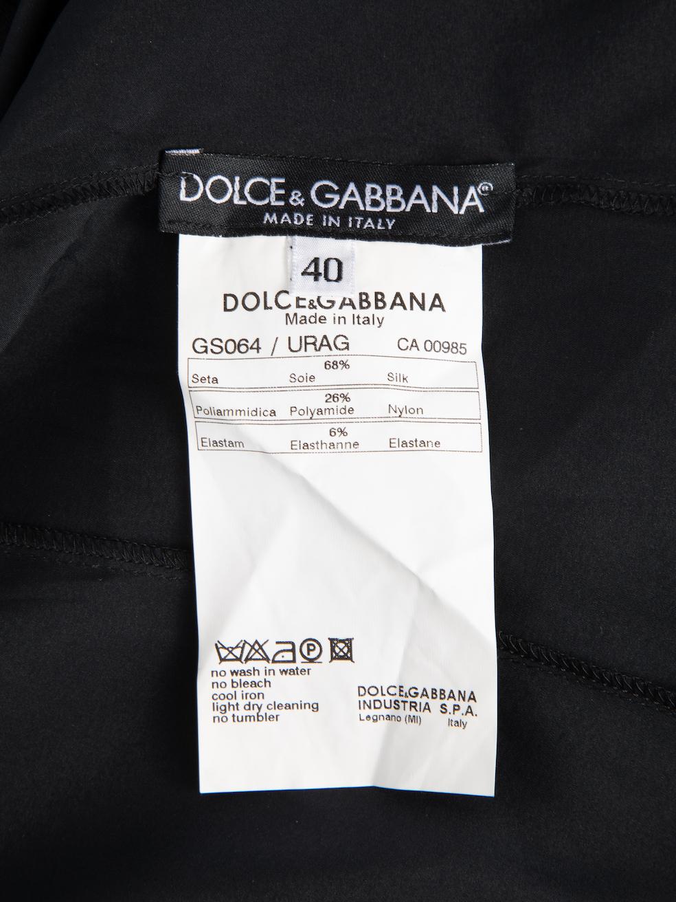 Pre-Loved Dolce & Gabbana Women's Black Wired Slip Dress 1